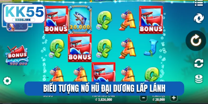 Biểu tượng nổ hũ đại dương lấp lánh