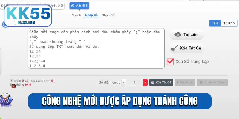 Công nghệ mới được áp dụng thành công