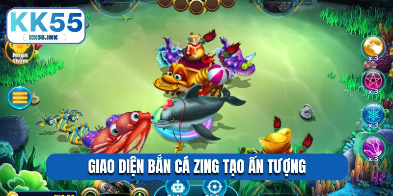 Giao diện bắn cá Zing tạo ấn tượng