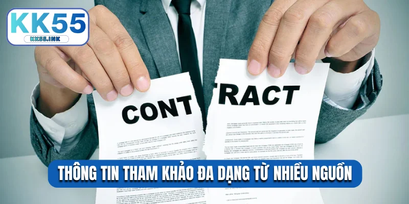 Thông tin tham khảo đa dạng từ nhiều nguồn