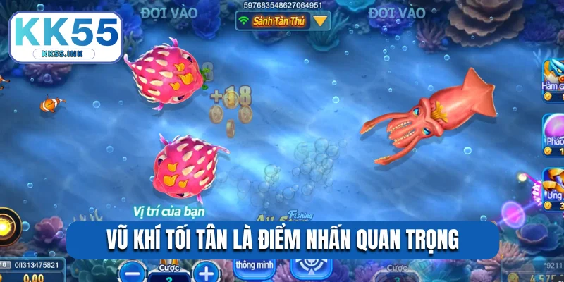 Vũ khí tối tân là điểm nhấn quan trọng